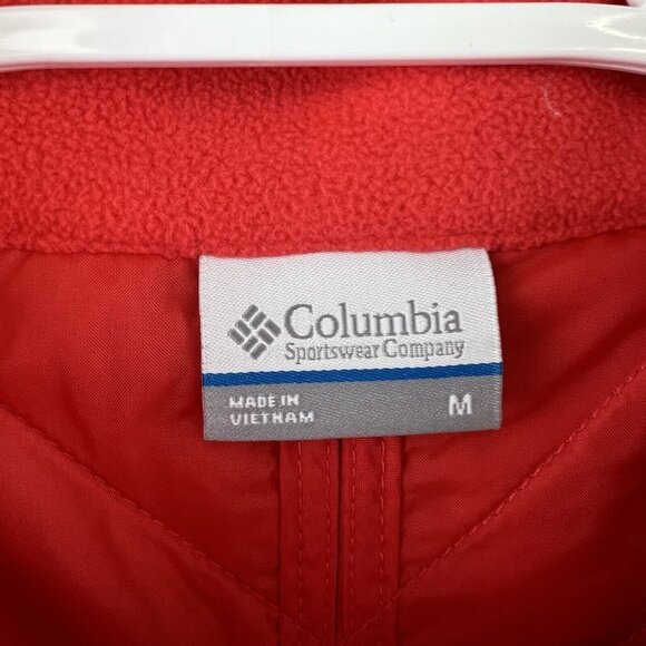 Columbia Womens Vest Perfect Mix Quilted Fleece Full Zip Pockets Outdoor Medium - Picture 7 of 8